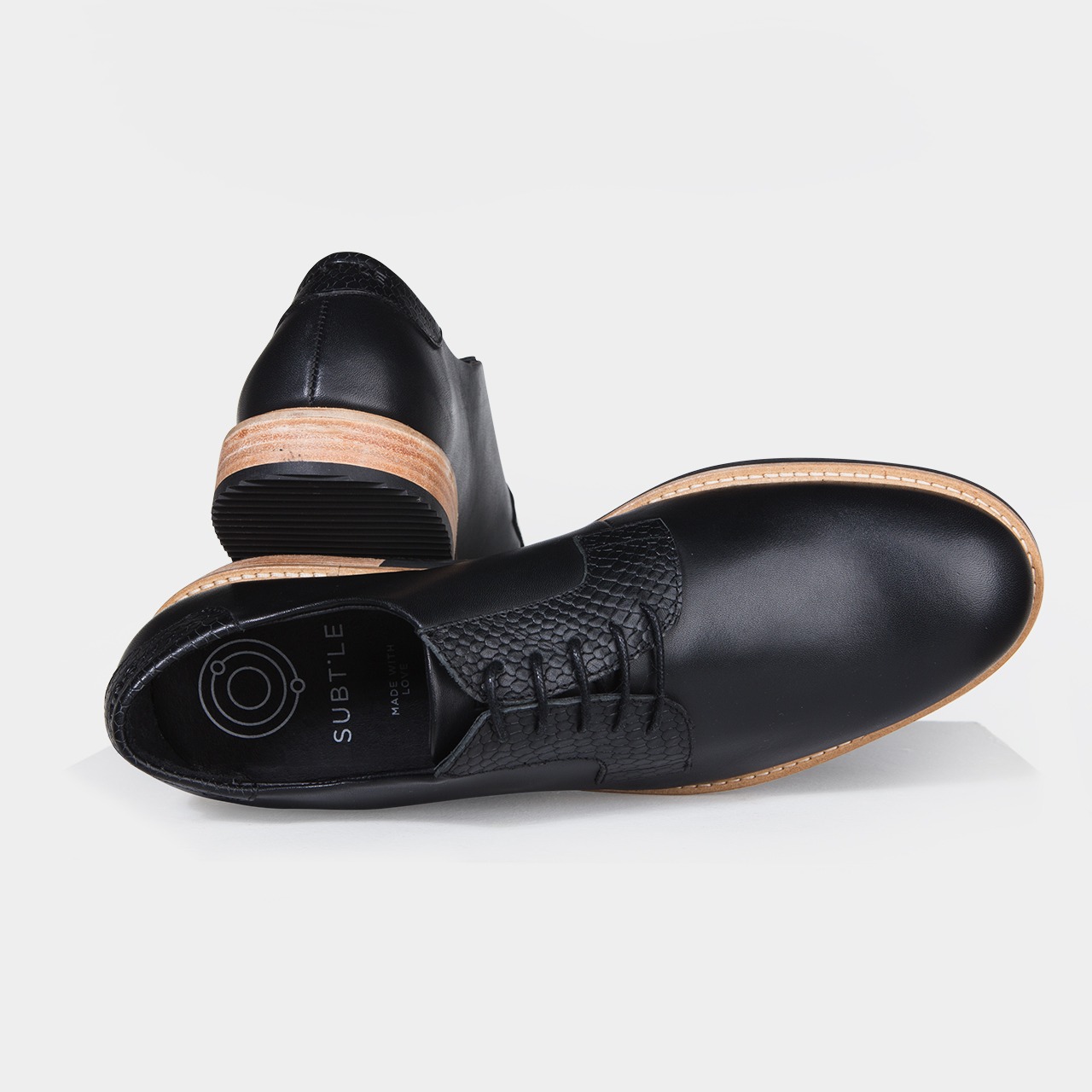 Chaussure Derbies Noir Alpha Low Subtle Shoes