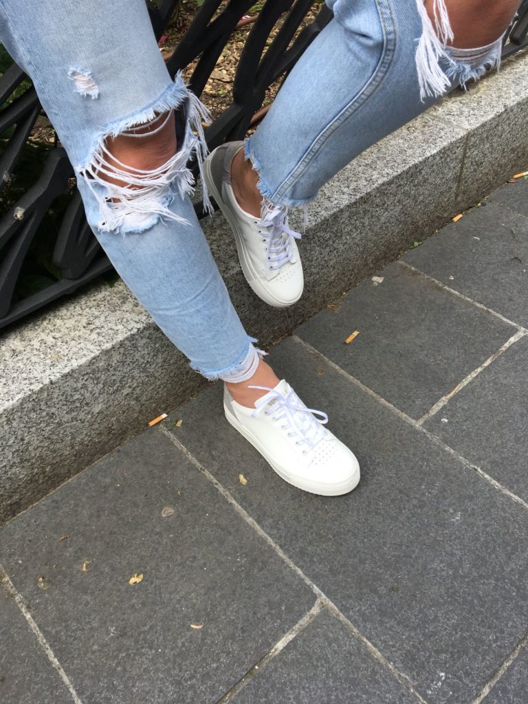 Street Style Pauline Basket blanche vegan Epsilon